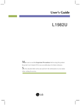 LG L1982U-BF Owner's manual