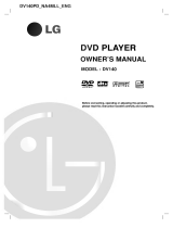 LG DV140PD Owner's manual