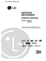 LG RH277H-WL Owner's manual