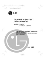 LG LX-M150A Owner's manual