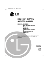 LG MCD102-A0 Owner's manual