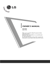 LG 50PJ260 User manual