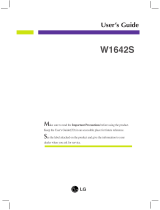 LG W1642S-PF User manual