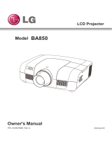 LG BA850 User manual
