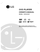 LG DVD-2310P Owner's manual