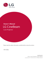 LG PH150G Owner's manual