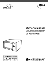 LG MC-7648WSH Owner's manual