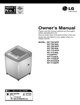 LG WF-T7519PR Owner's manual