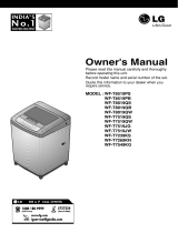 LG WF-T7239KS Owner's manual