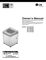 LG WF-T7519PV Owner's manual