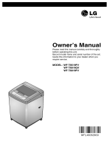 LG WF-T8019PV Owner's manual