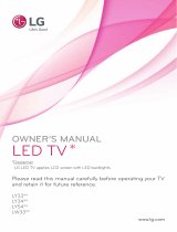 LG 42LY540S Owner's manual