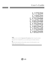 LG L1752HR-BFQ User manual