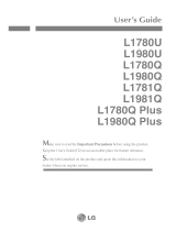 LG L1780QP Owner's manual