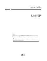 LG L1910P Owner's manual
