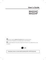 LG M4224C Owner's manual