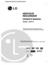 LG HDR776 User manual