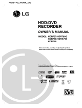 LG HDR799 User manual