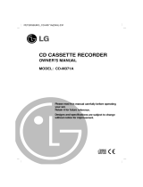 LG CD-M371A User manual