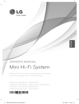 LG CM4335T User manual