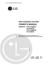 LG FFH-2103ZAX Owner's manual