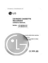 LG LPX-M930A User manual