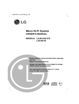 LG LX-M141X User manual