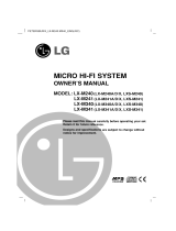 LG LX-M240D User manual