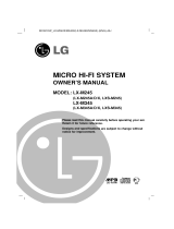LG LX-M342X User manual