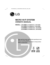 LG LX-W250D User manual