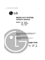 LG XC62-X0U User manual