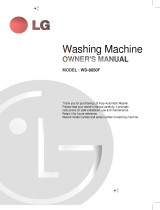 LG WD-8050F Owner's manual