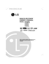 LG HT762PZ Owner's manual
