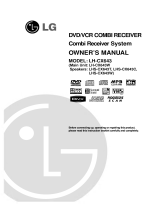 LG LH-CX643W Owner's manual
