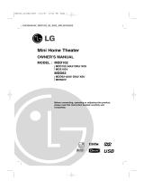 LG MDD62-A0U Owner's manual