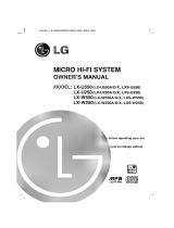 LG LX-U550A Owner's manual