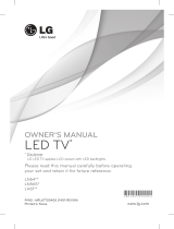 LG 42LN542Y Owner's manual