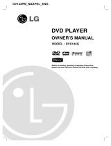 LG DVX144G Owner's manual
