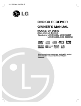 LG LH-D6530A Owner's manual