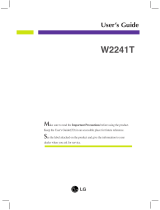 LG W2241T-PF Owner's manual