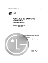 LG CD-363AX Owner's manual