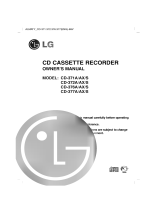 LG CD-372AX Owner's manual