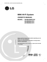 LG LM-M1040X Owner's manual