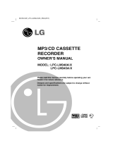 LG LPC-LM340X Owner's manual