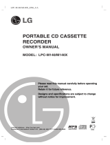 LG LPC-M140X Owner's manual