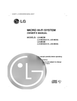 LG LX-M330X Owner's manual