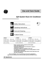 LG AG1AC17BWF Owner's manual