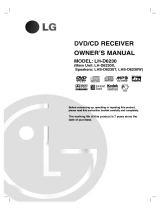 LG LH-D6230X Owner's manual