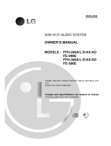 LG FFH-299AX Owner's manual