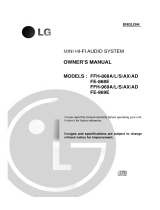 LG FFH-868AX Owner's manual